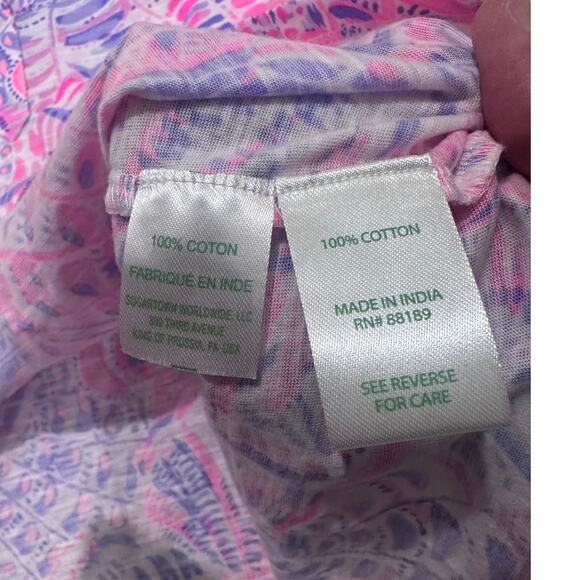 NWT Lilly Pulitzer Essie Tank Top Razberry Sea You Soon, size Medium - Picture 6 of 9